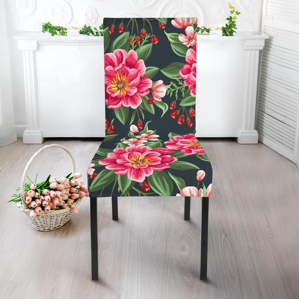 Summer Floral Pattern Print Design SF06 Dining Chair Slipcover-JORJUNE.COM