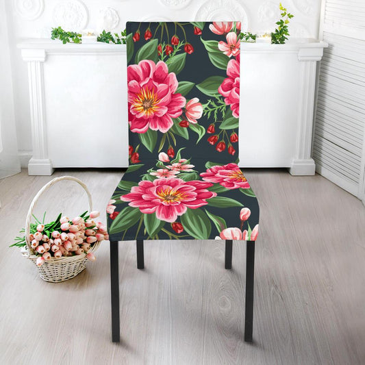 Summer Floral Pattern Print Design SF06 Dining Chair Slipcover-JORJUNE.COM