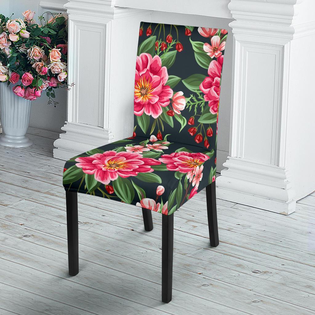 Summer Floral Pattern Print Design SF06 Dining Chair Slipcover-JORJUNE.COM