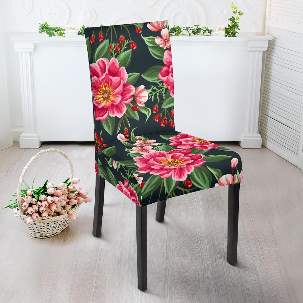 Summer Floral Pattern Print Design SF06 Dining Chair Slipcover-JORJUNE.COM