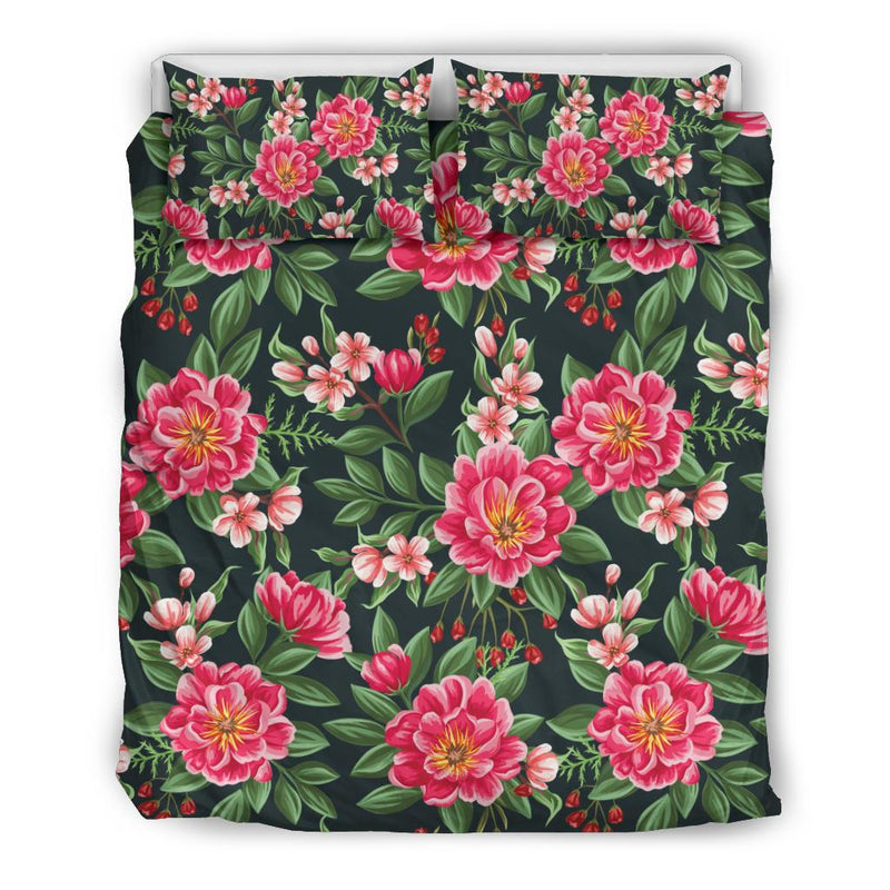 Summer Floral Pattern Print Design SF06 Duvet Cover Bedding Set-JORJUNE.COM