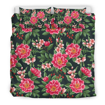 Summer Floral Pattern Print Design SF06 Duvet Cover Bedding Set-JORJUNE.COM