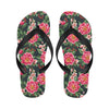 Summer Floral Pattern Print Design SF06 Flip Flops-JorJune