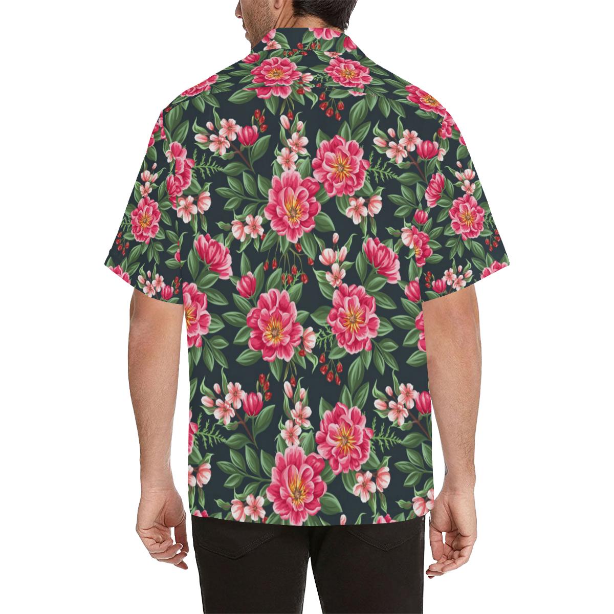 Summer Floral Pattern Print Design SF06 Men Hawaiian Shirt-JorJune