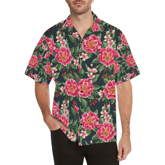 Summer Floral Pattern Print Design SF06 Men Hawaiian Shirt-JorJune