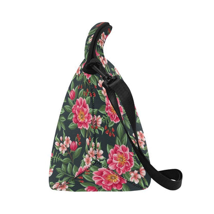 Summer Floral Pattern Print Design SF06 Neoprene Lunch Bag-JorJune