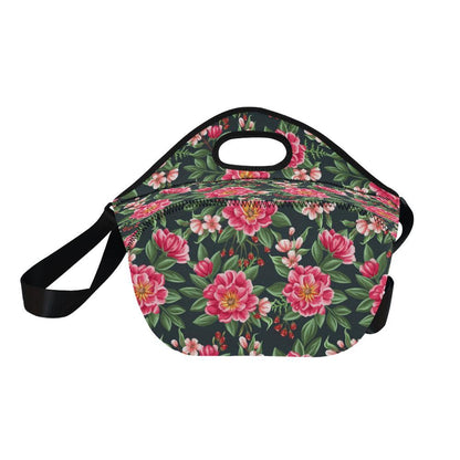 Summer Floral Pattern Print Design SF06 Neoprene Lunch Bag-JorJune