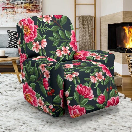 Summer Floral Pattern Print Design SF06 Recliner Slipcover-JORJUNE.COM