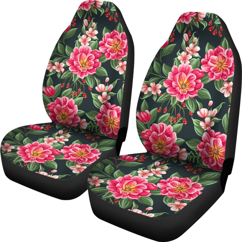 Summer Floral Pattern Print Design SF06 Universal Fit Car Seat Covers-JorJune