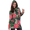 Summer Floral Pattern Print Design SF06 Women Hoodie Dress
