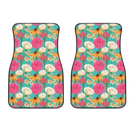 Summer Floral Pattern Print Design SF07 Car Floor Mats-JORJUNE.COM