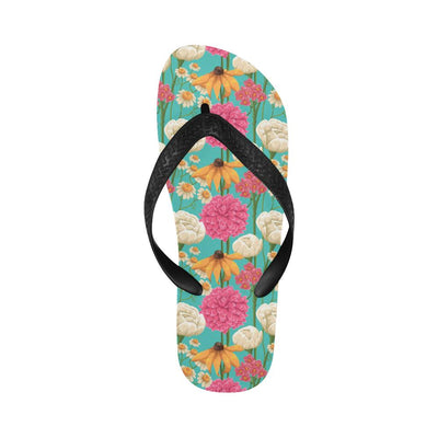 Summer Floral Pattern Print Design SF07 Flip Flops-JorJune