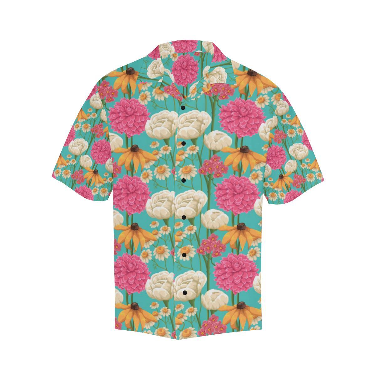 Summer Floral Pattern Print Design SF07 Men Hawaiian Shirt-JorJune