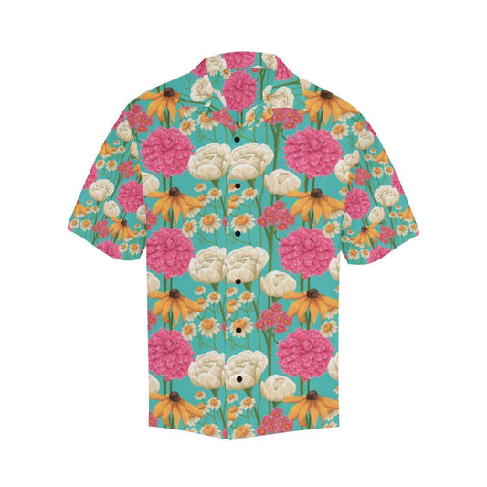 Summer Floral Pattern Print Design SF07 Men Hawaiian Shirt-JorJune
