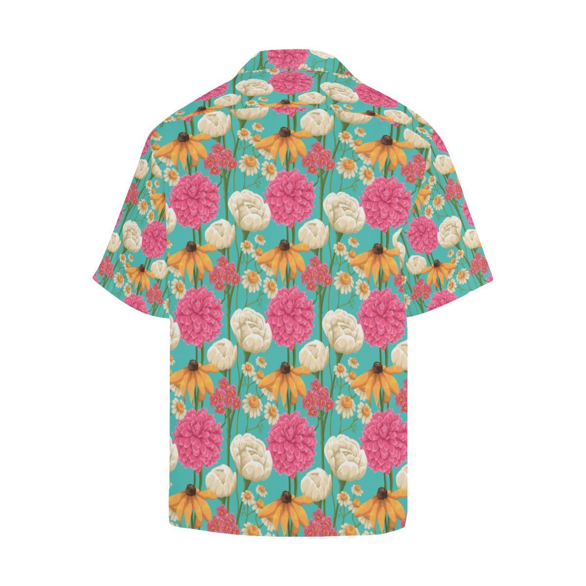 Summer Floral Pattern Print Design SF07 Men Hawaiian Shirt-JorJune