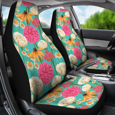 Summer Floral Pattern Print Design SF07 Universal Fit Car Seat Covers-JorJune