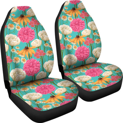 Summer Floral Pattern Print Design SF07 Universal Fit Car Seat Covers-JorJune