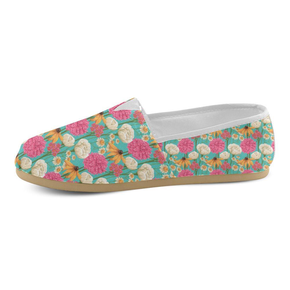 Summer Floral Pattern Print Design SF07 Women Casual Shoes-JorJune.com