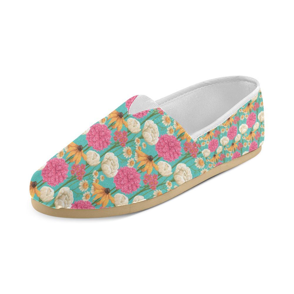 Summer Floral Pattern Print Design SF07 Women Casual Shoes-JorJune.com