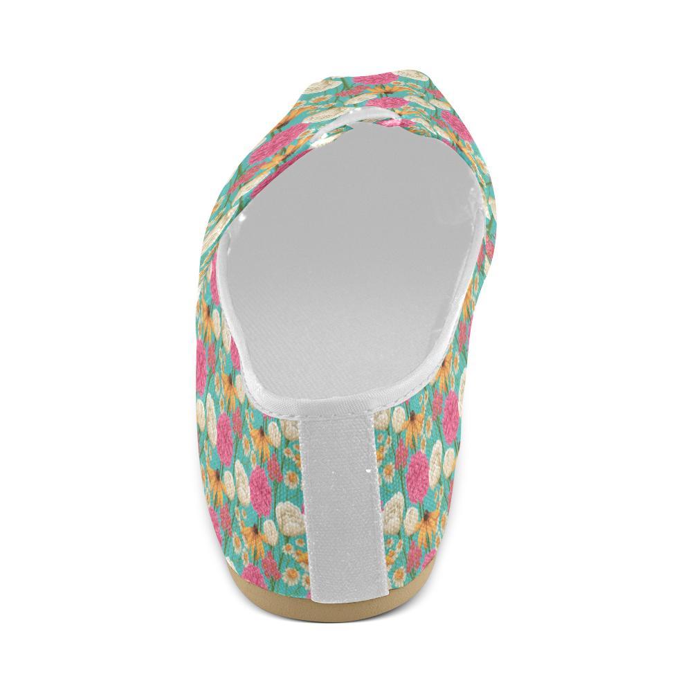 Summer Floral Pattern Print Design SF07 Women Casual Shoes-JorJune.com