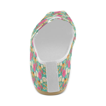 Summer Floral Pattern Print Design SF07 Women Casual Shoes-JorJune.com