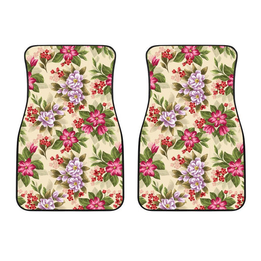 Summer Floral Pattern Print Design SF08 Car Floor Mats-JORJUNE.COM