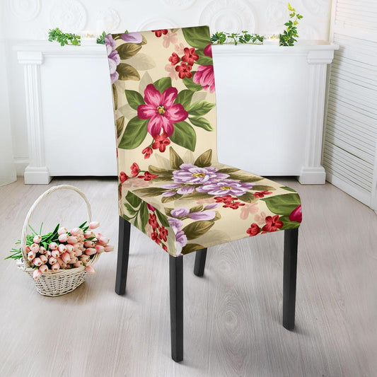 Summer Floral Pattern Print Design SF08 Dining Chair Slipcover-JORJUNE.COM