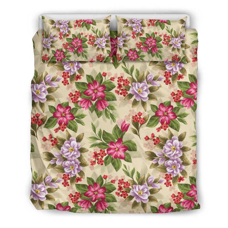 Summer Floral Pattern Print Design SF08 Duvet Cover Bedding Set-JORJUNE.COM