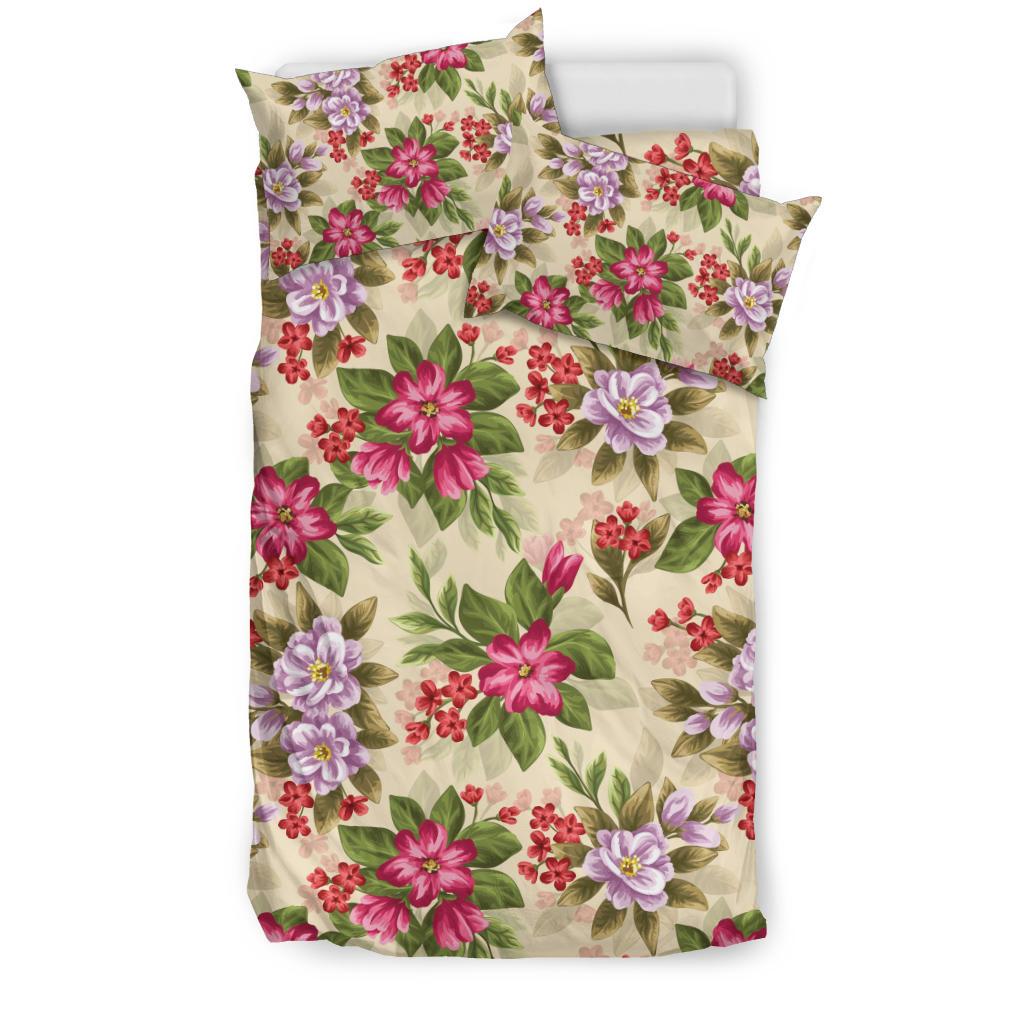 Summer Floral Pattern Print Design SF08 Duvet Cover Bedding Set-JORJUNE.COM