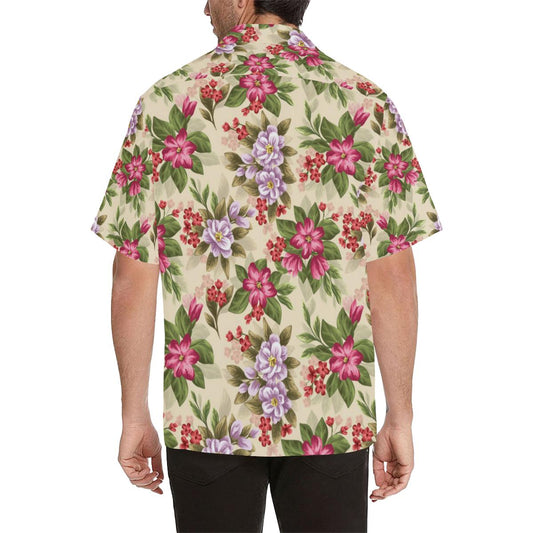Summer Floral Pattern Print Design SF08 Men Hawaiian Shirt-JorJune