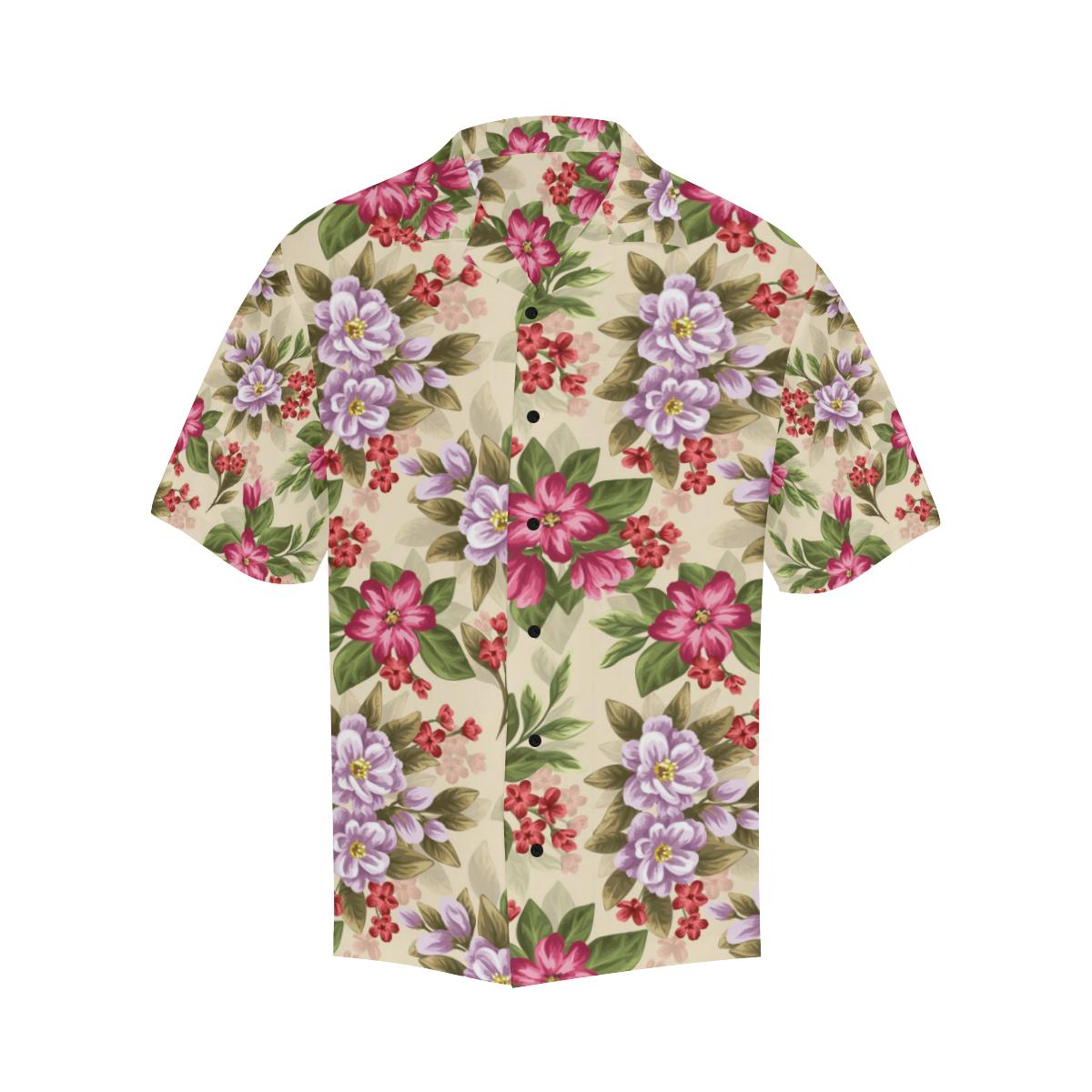 Summer Floral Pattern Print Design SF08 Men Hawaiian Shirt-JorJune