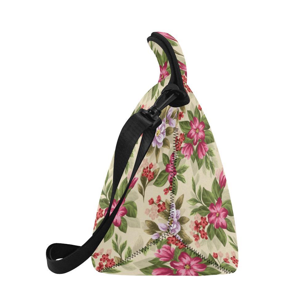 Summer Floral Pattern Print Design SF08 Neoprene Lunch Bag-JorJune