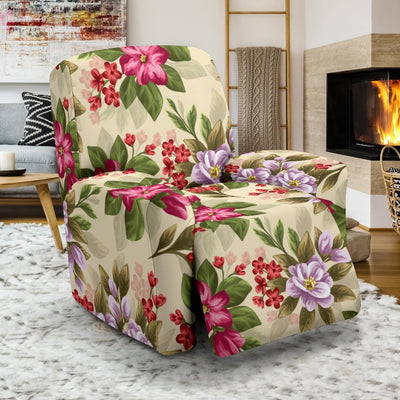 Summer Floral Pattern Print Design SF08 Recliner Slipcover-JORJUNE.COM