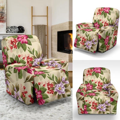 Summer Floral Pattern Print Design SF08 Recliner Slipcover-JORJUNE.COM