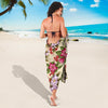 Summer Floral Pattern Print Design SF08 Sarong Pareo Wrap-JORJUNE.COM