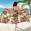 Summer Floral Pattern Print Design SF08 Sarong Pareo Wrap-JORJUNE.COM