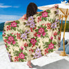 Summer Floral Pattern Print Design SF08 Sarong Pareo Wrap-JORJUNE.COM