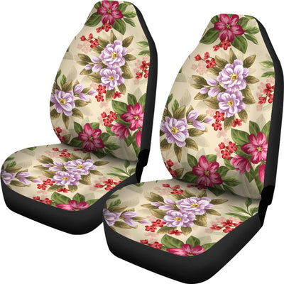 Summer Floral Pattern Print Design SF08 Universal Fit Car Seat Covers-JorJune