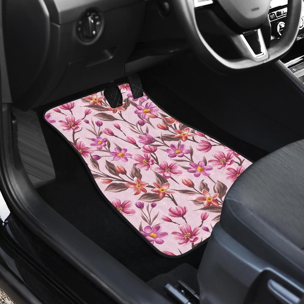 Summer Floral Pattern Print Design SF09 Car Floor Mats-JORJUNE.COM