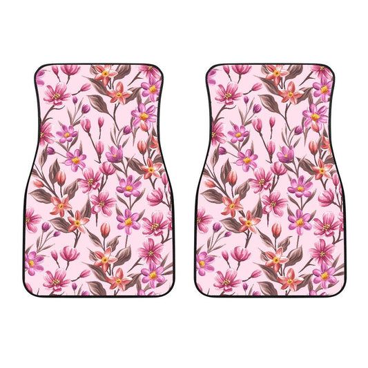 Summer Floral Pattern Print Design SF09 Car Floor Mats-JORJUNE.COM