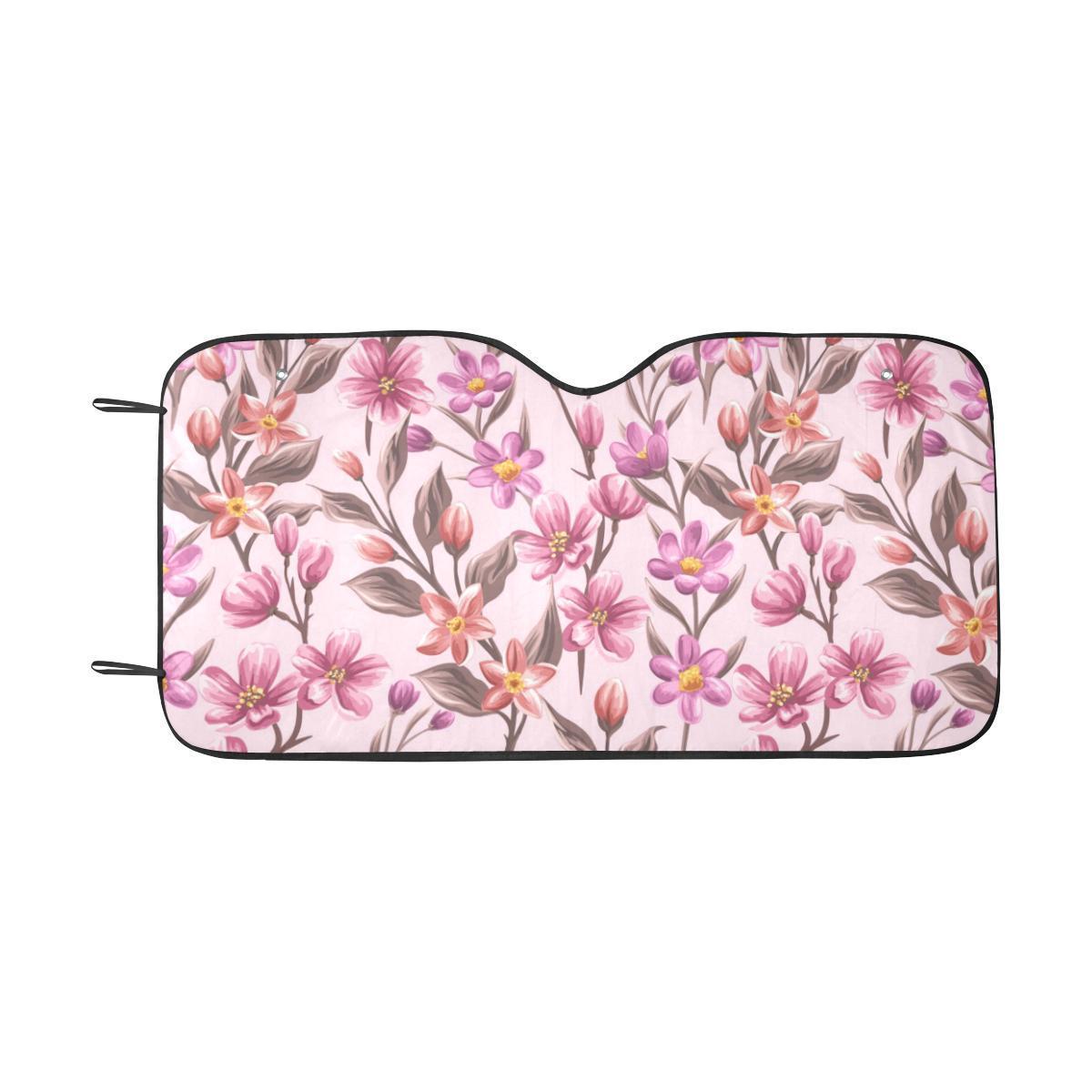 Summer Floral Pattern Print Design SF09 Car Sun Shade-JorJune