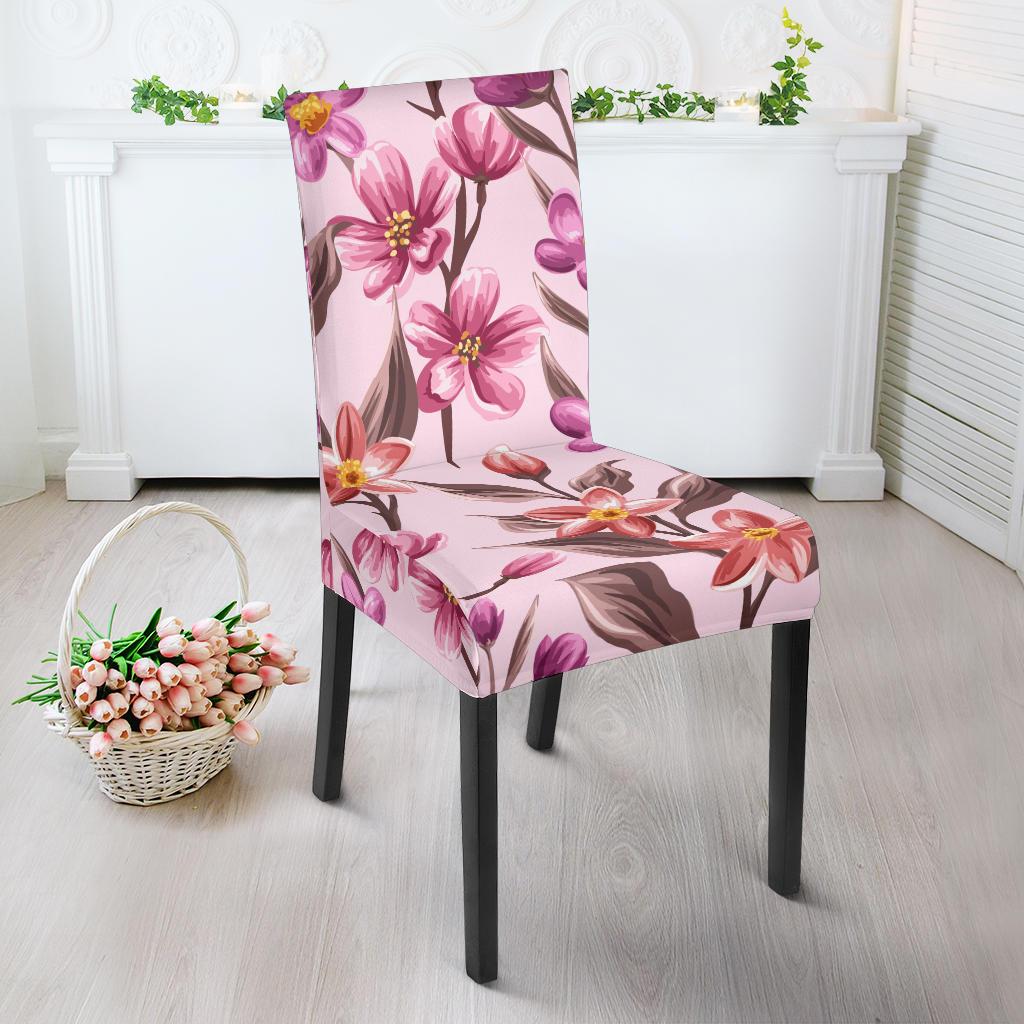 Summer Floral Pattern Print Design SF09 Dining Chair Slipcover-JORJUNE.COM