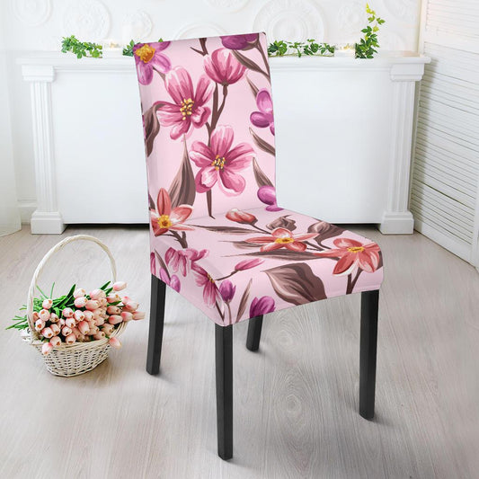 Summer Floral Pattern Print Design SF09 Dining Chair Slipcover-JORJUNE.COM