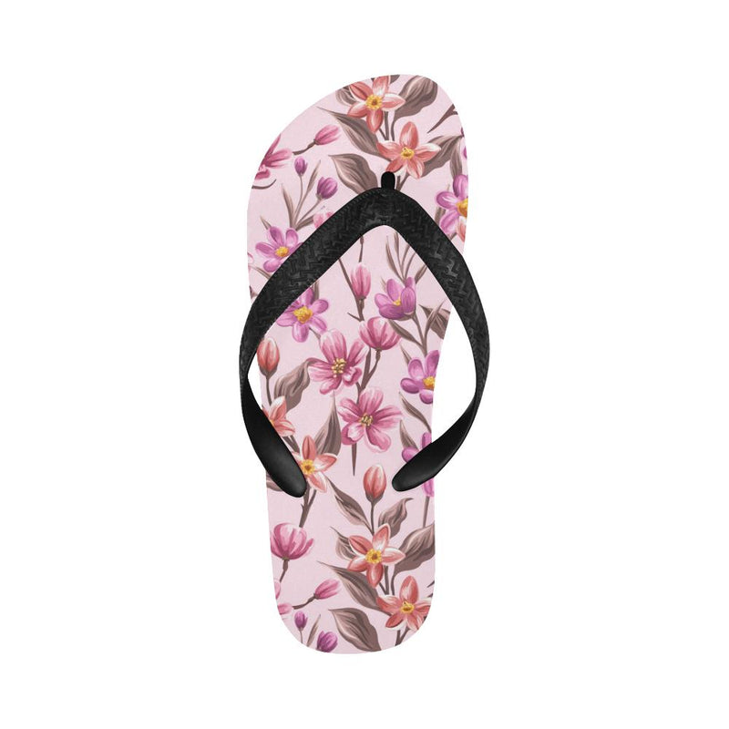 Summer Floral Pattern Print Design SF09 Flip Flops-JorJune