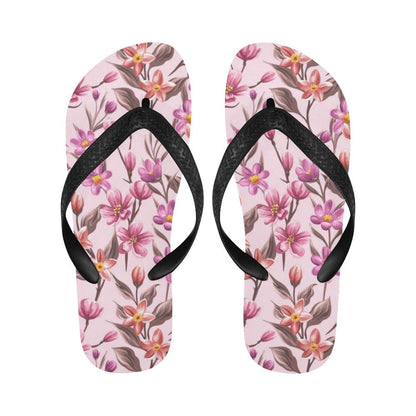 Summer Floral Pattern Print Design SF09 Flip Flops-JorJune