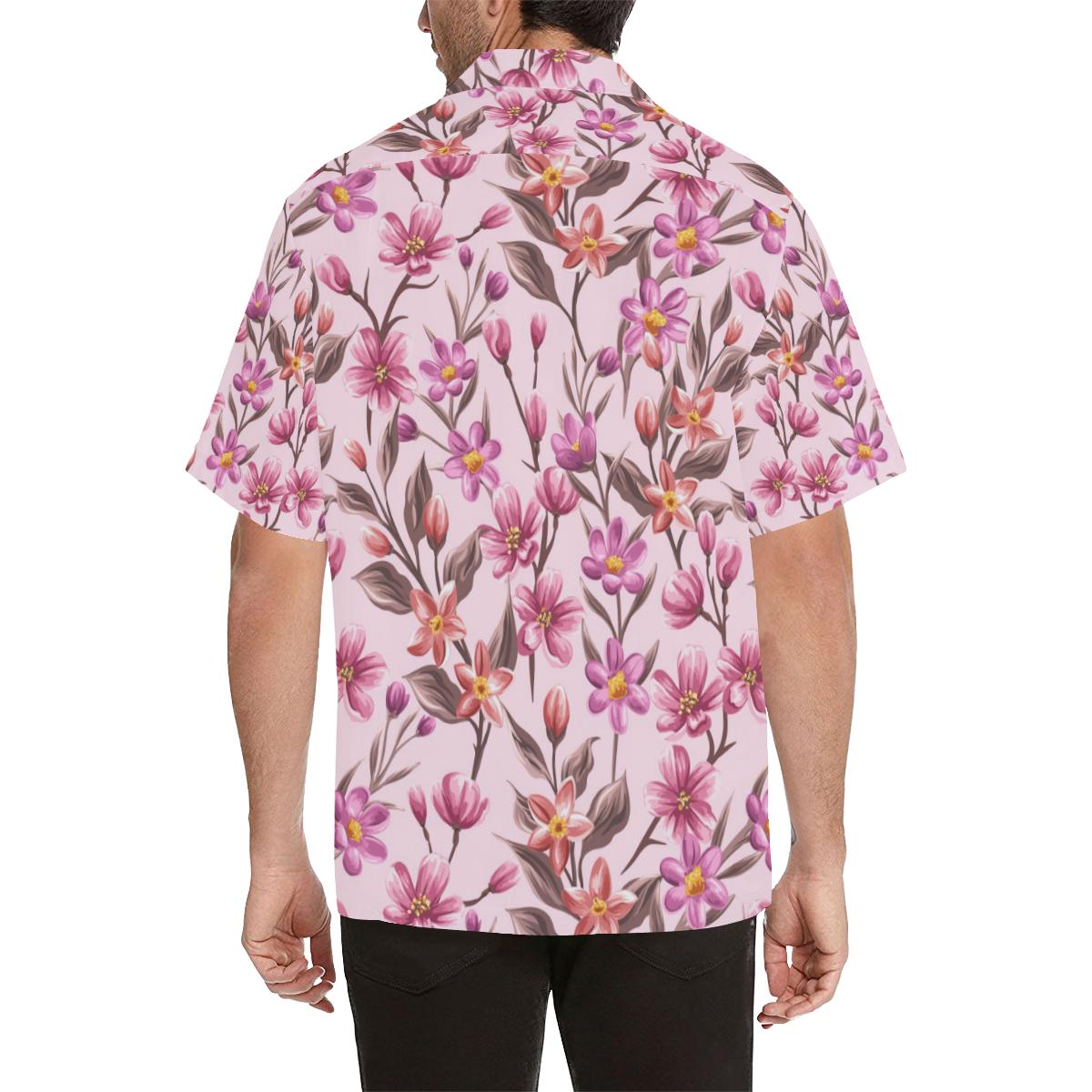Summer Floral Pattern Print Design SF09 Men Hawaiian Shirt-JorJune