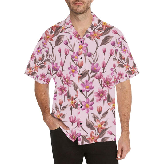 Summer Floral Pattern Print Design SF09 Men Hawaiian Shirt-JorJune