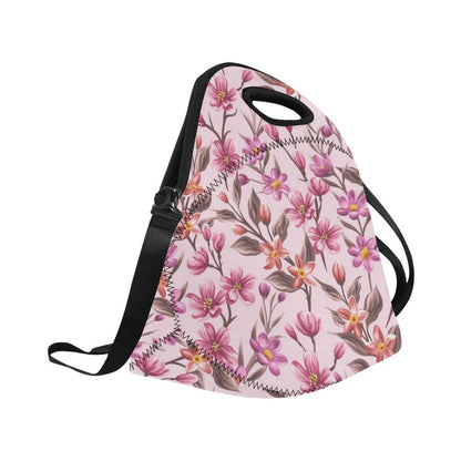 Summer Floral Pattern Print Design SF09 Neoprene Lunch Bag-JorJune