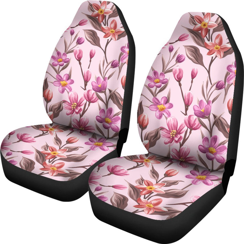 Summer Floral Pattern Print Design SF09 Universal Fit Car Seat Covers-JorJune