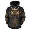 Sun Moon Boho Style All Over Print Hoodie